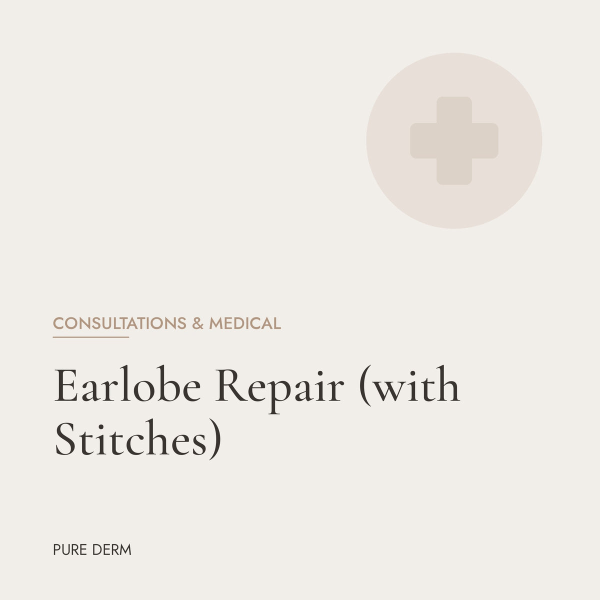 Earlobe Repair (with Stitches)