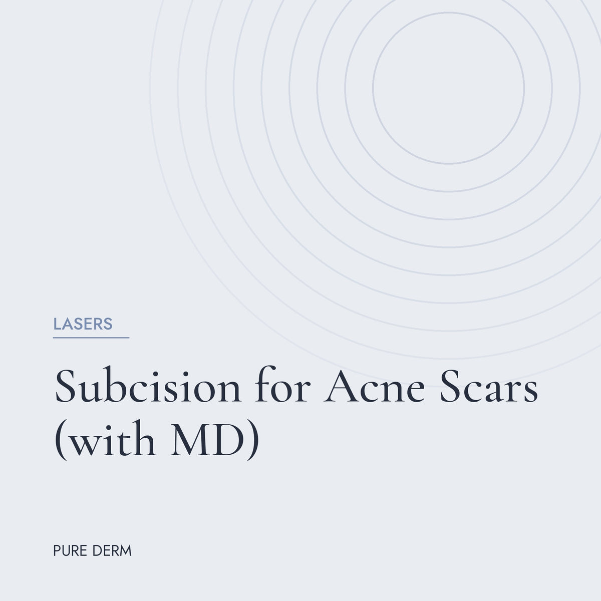 Subcision for Acne Scars (with MD)