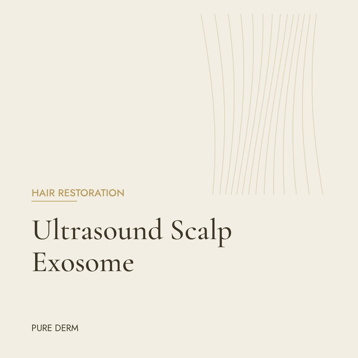 Pure Derm Ultrasound Scalp Exosome treatment